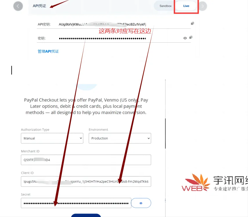 opencart设置PayPal新版收款账户 